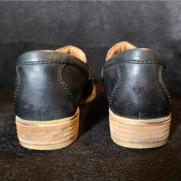 Josef Seibel Black Leather Womens Slip-Ons - Picture 6 of 10